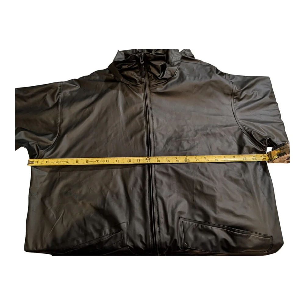 Helly Hansen Black Windbreaker Jacket Size Large Removable Hood Outdoors Luxe